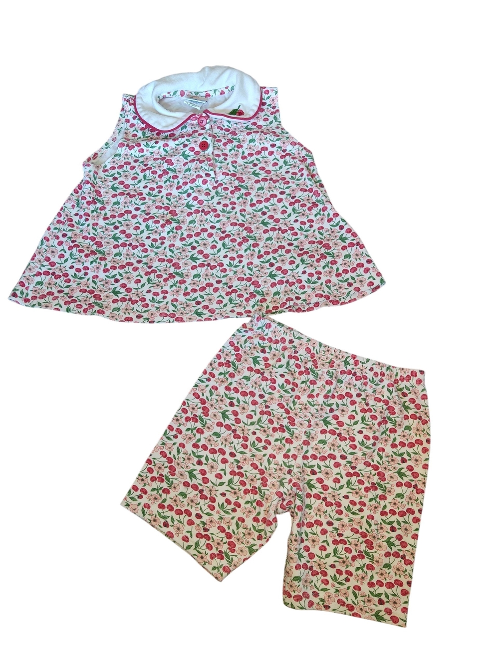 Vintage Letop Outfit Biker Shorts & Tank sleeveless Size 4/5T
